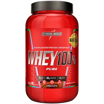 Whey Protein Integralmédica Chocolate 100% Pure - 907g - Foto 1
