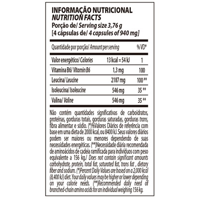 BCAA Integralmédica Top - 120 Cápsulas - Foto 2