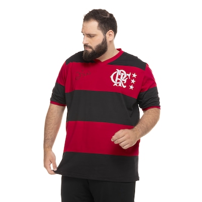 Camiseta do Flamengo Zico Braziline - Masculina - Foto 2