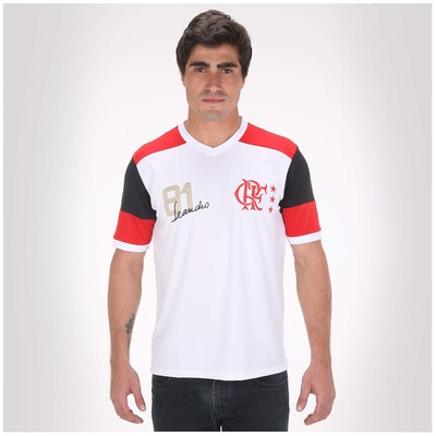 Camiseta Braziline Flamengo Retro Leandro - Masculina - Foto 3