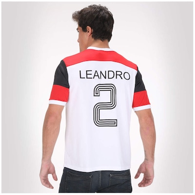 Camiseta Braziline Flamengo Retro Leandro - Masculina - Foto 4