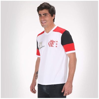 Camiseta Braziline Flamengo Retro Leandro - Masculina - Foto 5