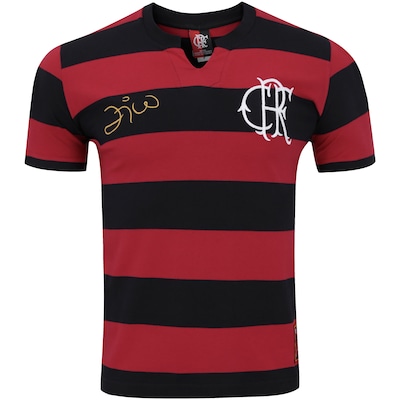 Camiseta do Flamengo Zico nº 10 Braziline - Masculina - Foto 1