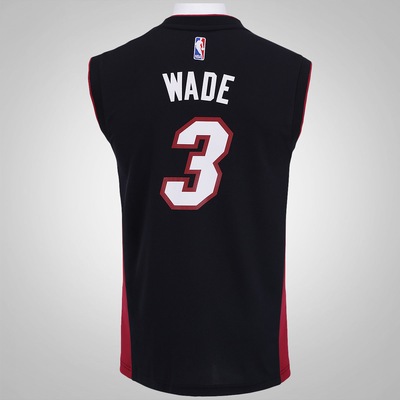 Camiseta Regata adidas NBA Miami Heat Road Wade - Masculina - Foto 2