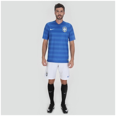 Camisa  do Brasil Azul Nike Torcedor 2014 s/n°- Masculina - Foto 4