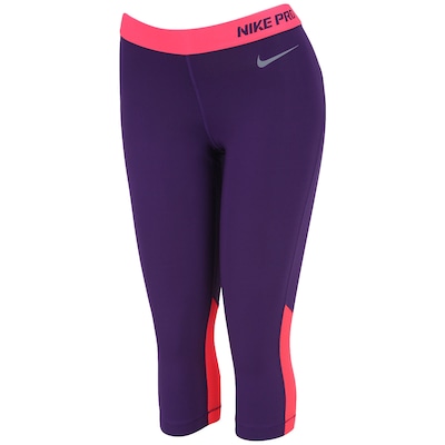 Calça Legging Capri Nike Pro Hipercool - Feminina - Foto 1