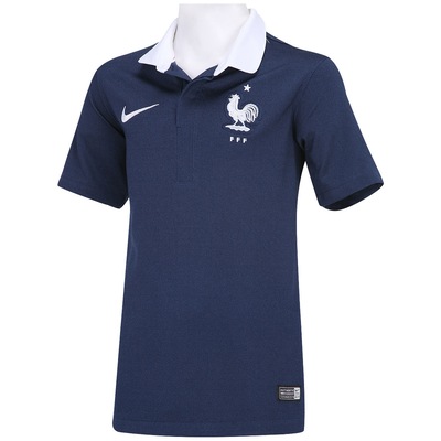 Camisa Infantil Nike Seleção França I s/n 2014 - Torcedor - Foto 3