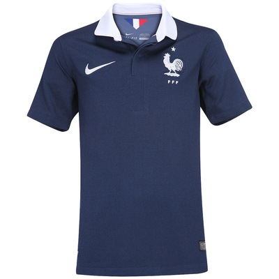 Camisa Infantil Nike Seleção França I s/n 2014 - Torcedor - Foto 1