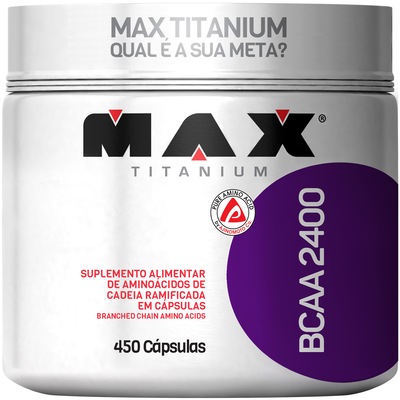 Bcaa 2400 450 Cáps - Max Titanium - Foto 1