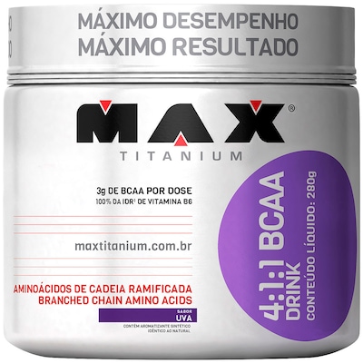 4:1:1 Bcaa Drink 280G - Uva - Max Titanium - Foto 1