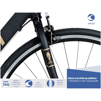 Bicicleta Speed Caloi 10 - Aro 700 - Freio Caliper - Câmbio Traseiro Shimano - 14 Marchas - Foto 5
