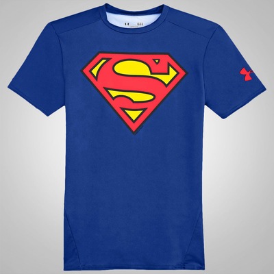 Camiseta de Compressão Under Armour Superman - Masculina - Foto 1