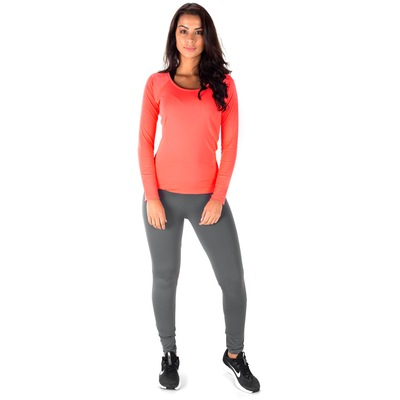 Camiseta Manga Longa com Proteção Solar UV50+ Oxer Custom - Feminina - Foto 4
