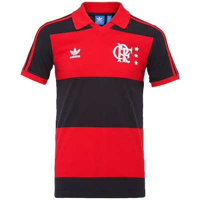 Camisa do Flamengo Retrô Anos 80 adidas - Foto 1