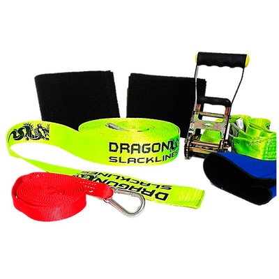 Kit Slackline Básico Dragon 15 Metros - Foto 1