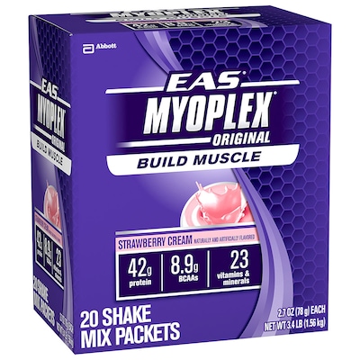 Myoplex Original – 1,56 g – Sabor Morango – EAS - Foto 1