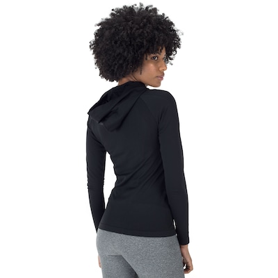 Camiseta Manga Longa com Capuz Oxer Seamless - Feminina - Foto 3