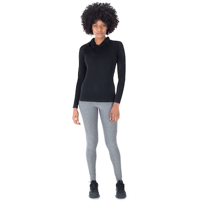 Camiseta Manga Longa com Capuz Oxer Seamless - Feminina - Foto 4