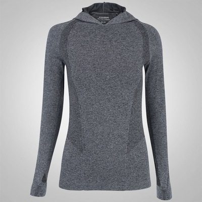 Camiseta Manga Longa com Capuz Oxer Seamless - Feminina - Foto 1