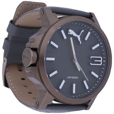 Relógio Masculino Analógico Puma 96216GP com Pulseira em Couro - Foto 1