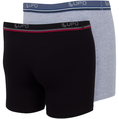 Kit de Cueca Boxer Lupo com 2 Unidades - Adulto - Foto 2