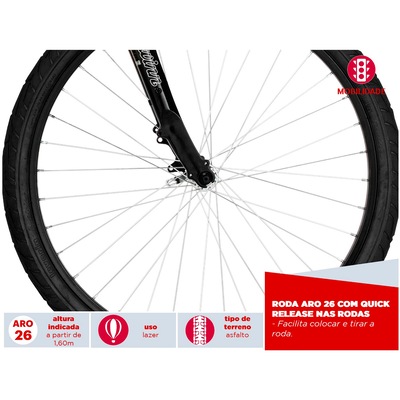 Bicicleta Schwinn Madison Aro 26 - Freios V-Brake - Câmbios Shimano - 21 Marchas - Feminina - Foto 5