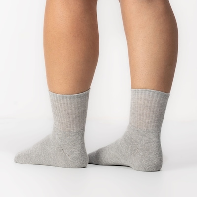 Kit 3 Pares de Meias Atoalhadas Cano Médio Tamanho 34 - 38 Casual Oxer Adulto - Foto 6