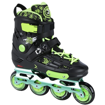 Patins Oxer Freestyle - In Line - Freestyle / Slalom - ABEC 9 - Base de Alumínio - Foto 1