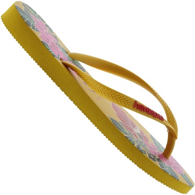 Chinelo Havainas Slim Floral 16 - Feminino - Foto 2