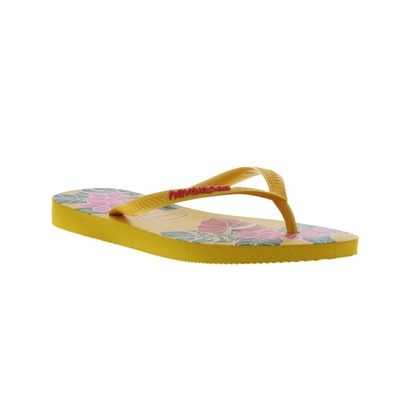 Chinelo Havainas Slim Floral 16 - Feminino - Foto 3