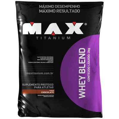 Whey Blend 2Kg - Chocolate - Max Titanium - Foto 1