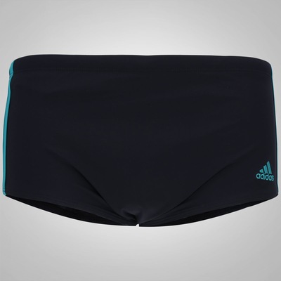 Sunga com Proteção Solar UV adidas 3S Infinitex Lateral Larga - Adulto - Foto 3