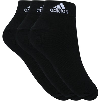 Kit de Meias adidas Ankle MID Thin com 3 Pares - Adulto - Foto 1