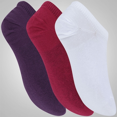 Kit de Meias Sapatilha Lupo com 3 Pares - Feminino - Foto 2
