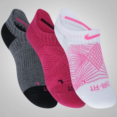 Kit de Meia Nike Dri-Fit Graphic 2 com 3 Pares - Feminino - Foto 3