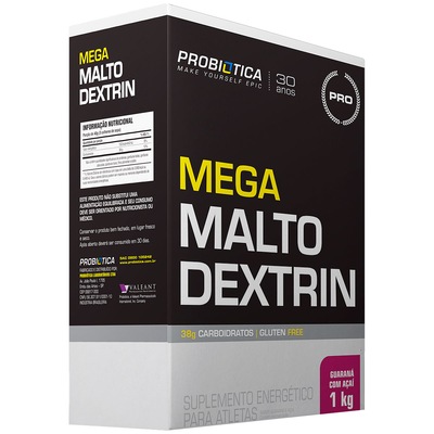Maltodextrina Probiótica Mega Malto Dextrin - Guaraná com Açaí - 1 Kg - Foto 1