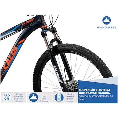 Mountain Bike Caloi Extreme - Aro 29 - Freio a Disco - Câmbios Shimano - 21 Marchas - Foto 4