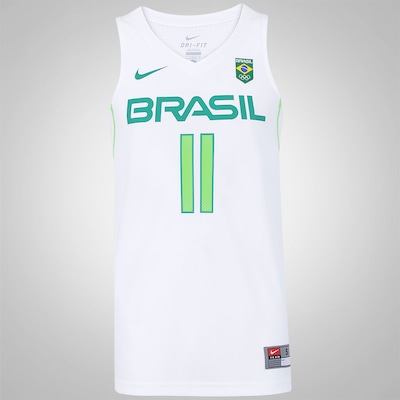 Camisa Regata do Brasil Nike Basquete Rio de janeiro - Varejão - Masculina - Foto 1