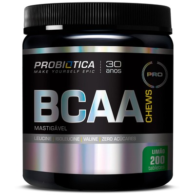 BCAA Probiótica Chews - Limão - 200 Tabletes Mastigáveis - Foto 1