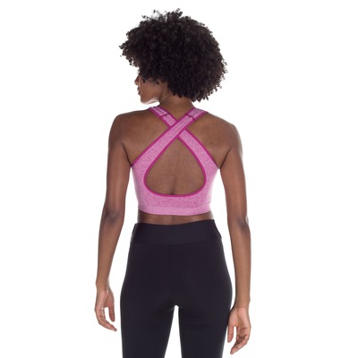 Top Fitness com Bojo Oxer Seamless Alça Cruzada - Adulto - Foto 3
