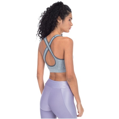 Top Fitness com Bojo Oxer Seamless Alça Cruzada - Adulto - Foto 3