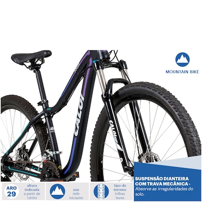 Mountain Bike Caloi Lotus - Aro 29 - Freio a Disco - 21 Marchas - Feminina - Foto 3