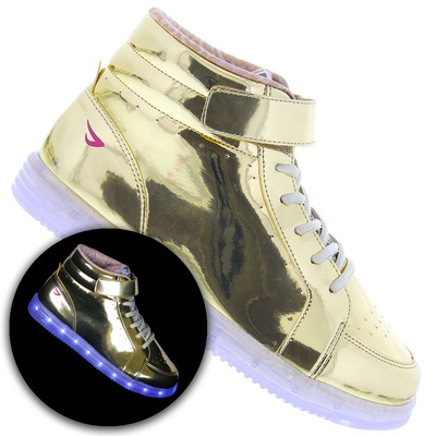 Tênis de Led Ortopé Color Led Spechio Feminino - Infantil - Foto 1