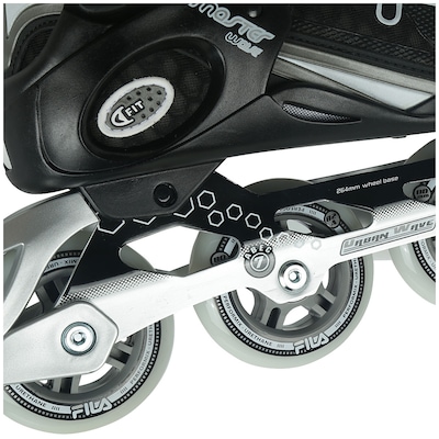 Patins Fila Master Wave - In Line - Fitness - ABEC 7 - Base de Alumínio - Adulto - Foto 4