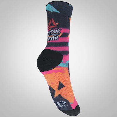 Meia Reebok CrossFit Print Spray Crew Sock - Feminina - Foto 2