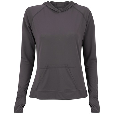 Camiseta Manga Longa Oxer com Bolso e Capuz - Feminina - Foto 1