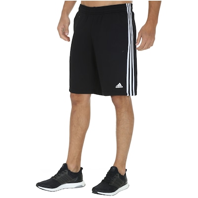 Bermuda de Moletom adidas Essentials 3S Coft - Masculina - Foto 3
