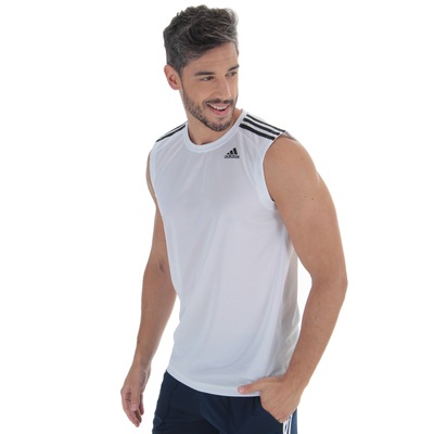Camiseta Regata adidas D2M 3S - Masculina - Foto 1