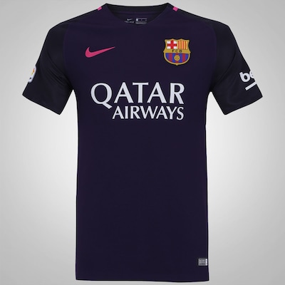 Camisa Barcelona II 16/17 Nike com Patrocínio - Masculina - Foto 1