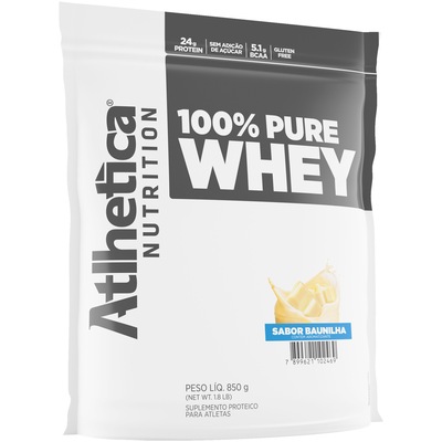 Whey Protein Atlhetica 100% Pure Whey - Baunilha - 850g - Foto 1